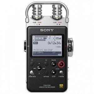 索尼（SONY）PCM-D100 數碼錄音棒/錄音筆 專業DSD錄音格式 支持無損音樂播放 黑色
