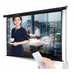 得力(deli)120英寸 16:10電動調節投影幕布投影布 家用投影儀幕布50498