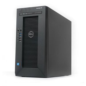 戴爾（DELL）Poweredge T30塔式服務器主機商務辦公電腦整機 T30【E3-1225v5 四核】+顯示器 8G內存〡2塊1TB SATA硬盤