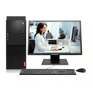 聯想（Lenovo）啟天M415 商用辦公臺式機 I5-7500/4G/1TB+120G SSD/ 集顯/改配 23英寸液晶