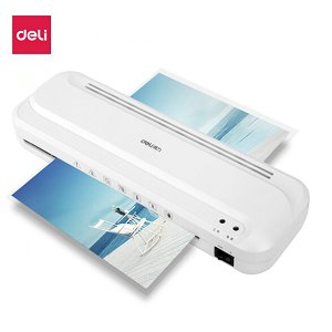 得力（deli）A3 A4照片塑封機 過塑機 過膠機相片過膜機文件覆膜機 及 塑封膜 2132 A4家用迷你塑封機