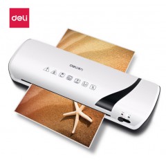 得力（deli）2130 A4塑封小秘書 塑封機 封裝機 自動過塑機過膠機 簡潔時尚 靜音型