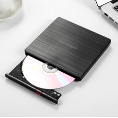 聯想（Lenovo）8倍速 USB2.0 外置光驅 外置DVD刻錄機 移動光驅 黑色(兼容Windows/蘋果MAC系統/GP70N)
