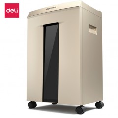 得力(deli)長時間高端辦公商用碎紙機 5級保密大容量文件粉碎機 可碎紙/卡/光盤