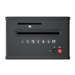 得力(deli)4級保密個人辦公家用多功能桌面型碎紙機 小型碎紙機文件粉碎機9931